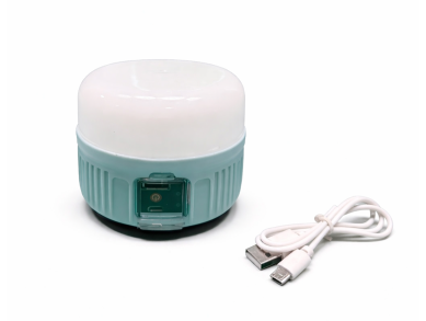 Ліхтар лампа LP-109 кемпінгова на акумуляторі із сонячною батареєю /акумуляторна лампа підвісна USB