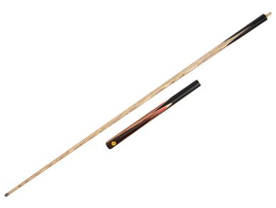 Кий для снукеру Чорний граб Зебрано з 2-х частин 3/4 145см