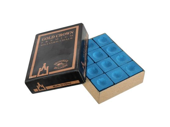 Мел для більярду Gold Crown синій 12шт