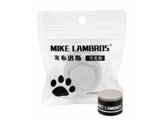 Мел бильярдный Mike Lambros серый 1шт
