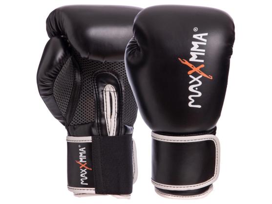 Перчатки для бокса MaxxMMA GBH01 12 униций черные
