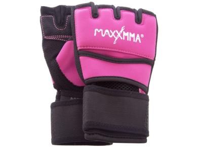 Рукавички-бинти для боксу MaxxMMA M рожеві