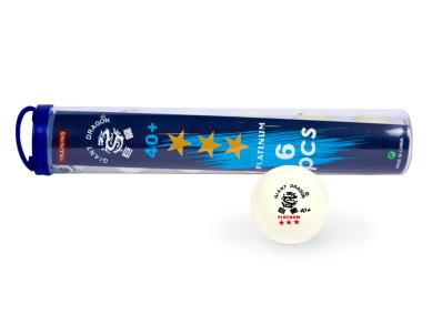 Мячи для настольного тенниса Giant Dragon Training Platinum 40+ 6шт 3зв белые