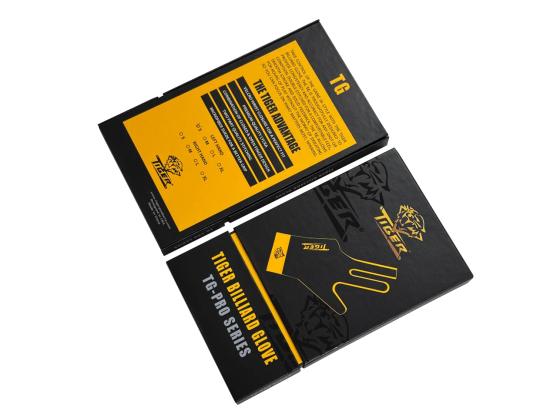 Рукавичка більярдна Tiger S чорна/жовта на ліву руку