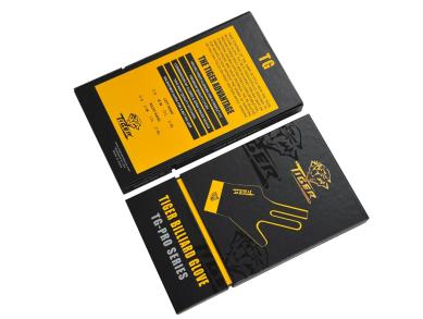 Рукавичка більярдна Tiger M чорна/жовта на ліву руку