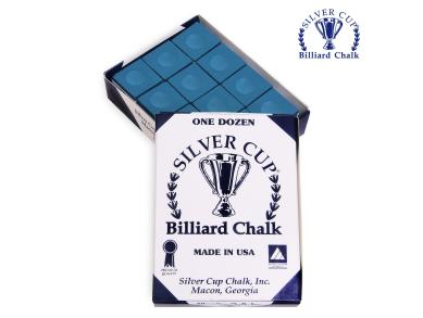 Мел бильярдный Silver Cup синий 12шт