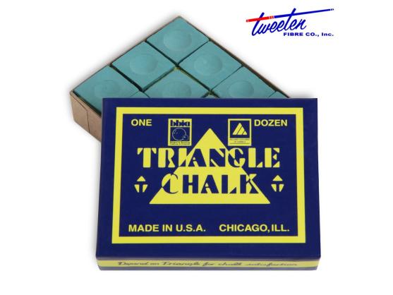 Мел бильярдный Triangle зеленый 12шт