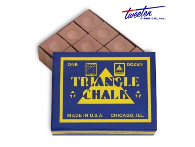 Мел бильярдный Triangle коричневый 12шт
