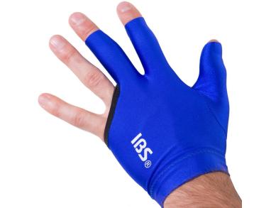 Перчатка для бильярда IBS синяя безразмерная на левую руку