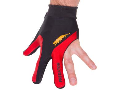 Перчатка для бильярда Predator  красная безразмерная на левую руку