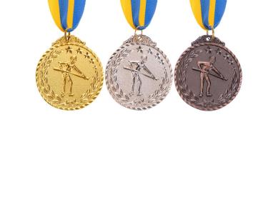 Медаль наградная Чемпион по бильярду 3 место бронза d5см