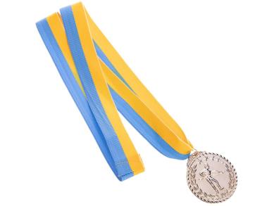 Медаль наградная Чемпион турнира по бильярду 2 место серебро d5см