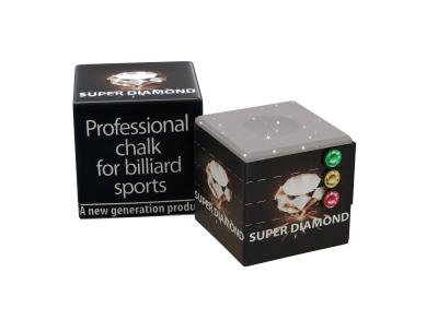Мел бильярдный Super Diamond Grey с углублением 1шт