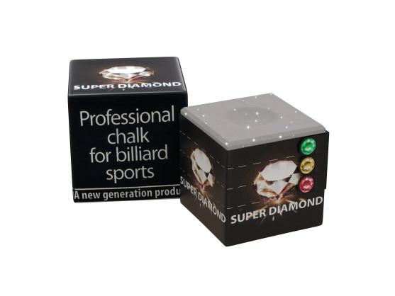 Мел бильярдный Super Diamond Grey с углублением 1шт
