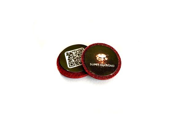 Фибра для кия Super Diamond Red 14мм кожа 1шт