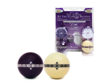 Набір тренувальних куль Aramith Aiming by the Numbers Pool 57,2 мм