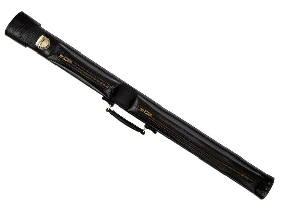 Тубус для кия Delux Black шкіра, піраміда